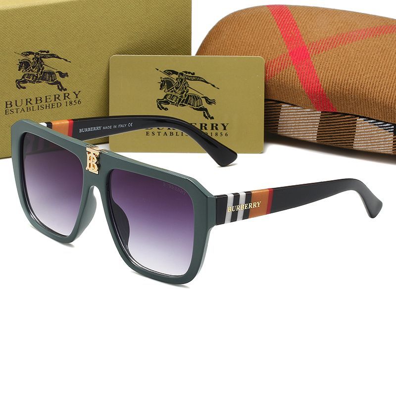 Fashion Unisex Plaid Frame Sunglasses