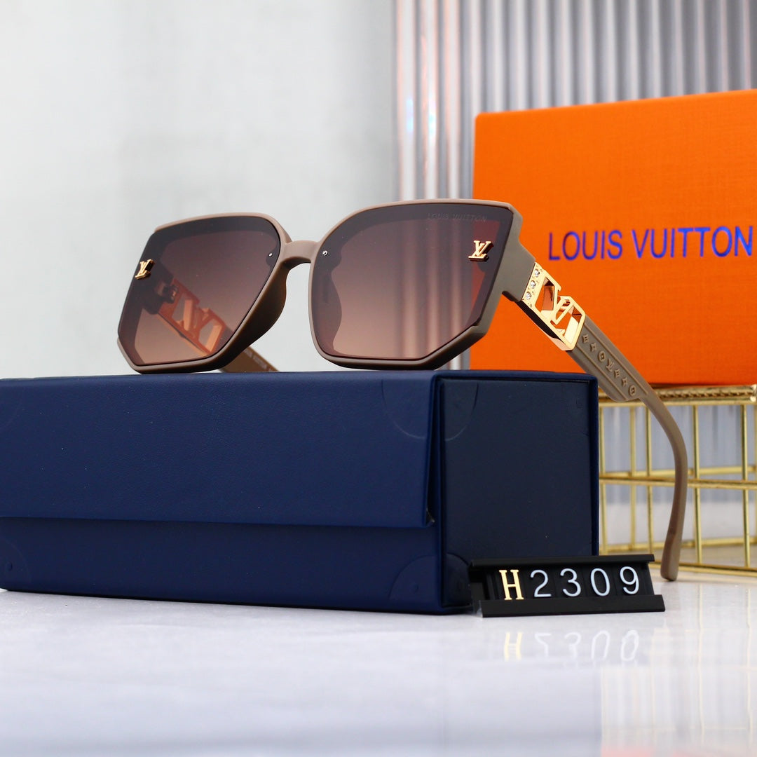 Hexagonal Oversized Sunglasses-With Gift Box