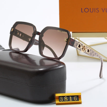 Full Logo Frame Sunglasses-With Gift Box