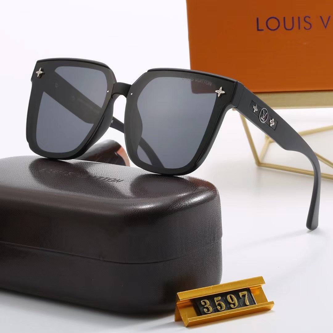 Full loge Frame Oversized Sunglasses-With Gift Box