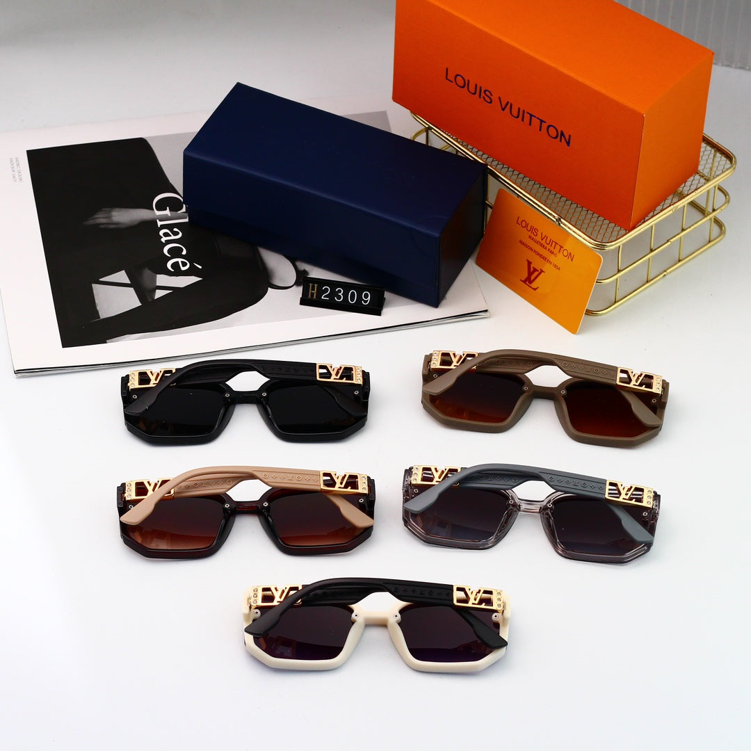 Hexagonal Oversized Sunglasses-With Gift Box