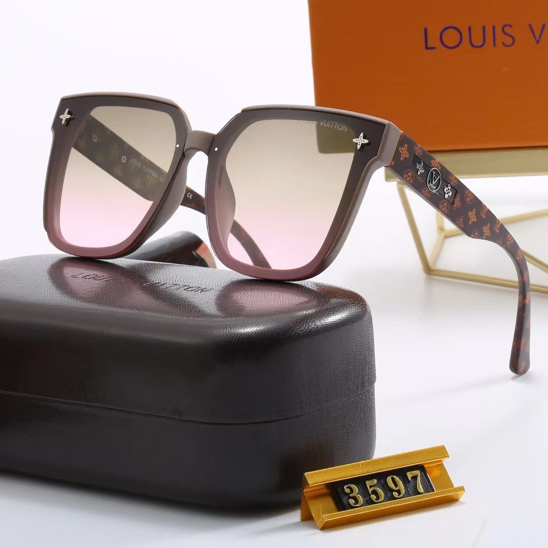 Full loge Frame Oversized Sunglasses-With Gift Box