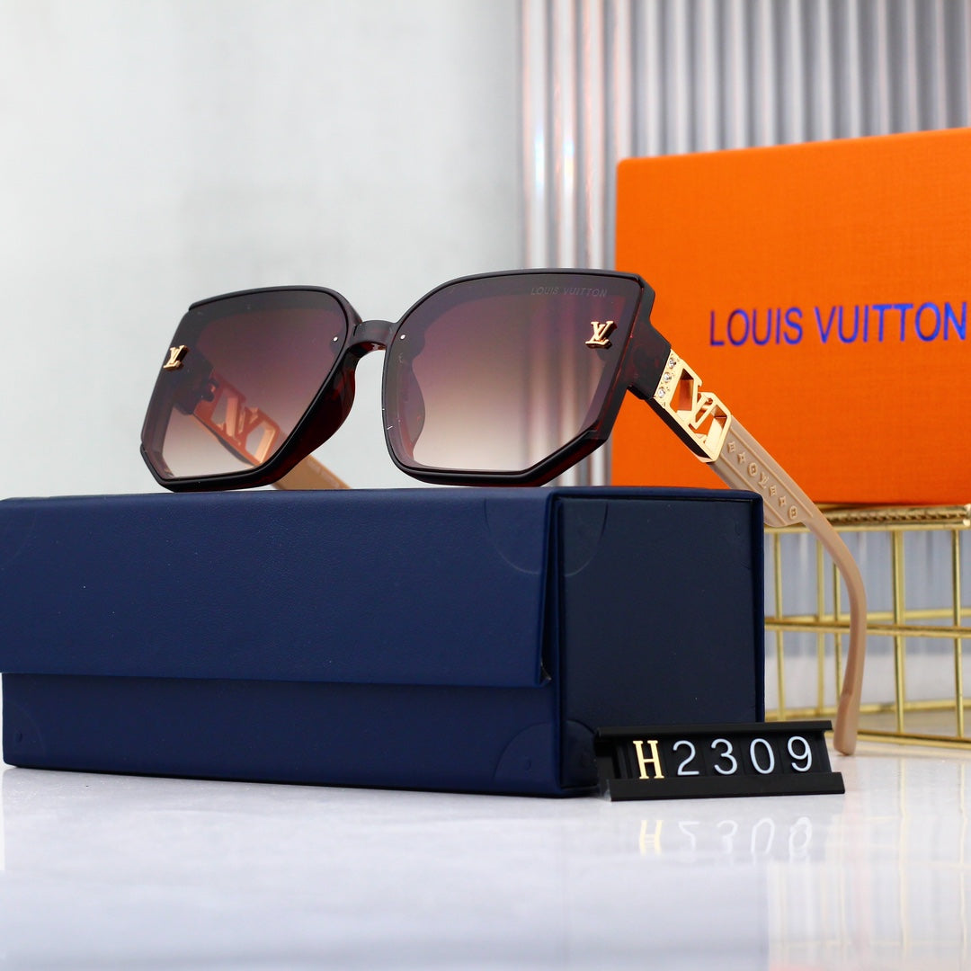 Hexagonal Oversized Sunglasses-With Gift Box