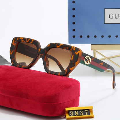 Amber Pattern Sunglasses-With Gift Box